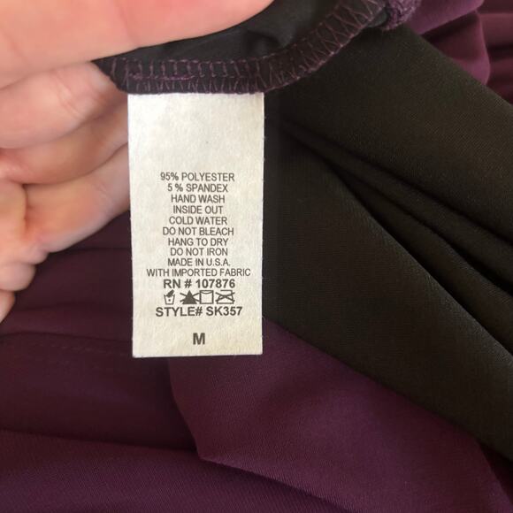 Comfy USA Purple and Black Boxy Cocoon Tunic Dress Size Medium - Picture 8 of 8